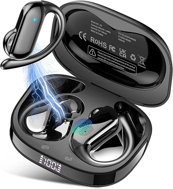 Ai Translation Earbuds Real Time,164 Languages Translator Earbuds with 6 Translation Modes/No Subscription,Audio and Video Calls Translator Headphones,Audifonos Traductores Ingles Espanol, Coal Black