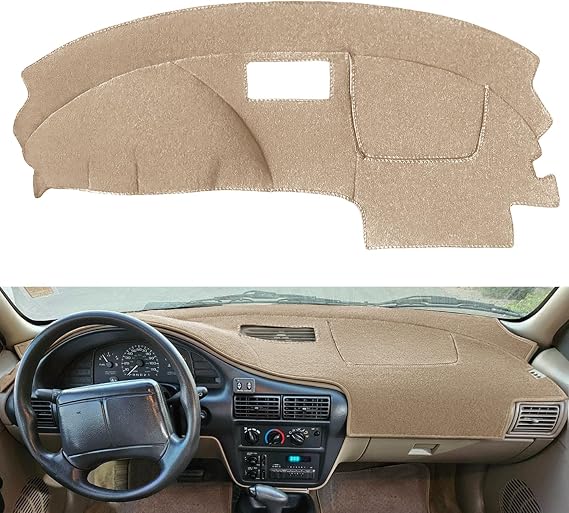 Yiz Dash Cover Mat Fit for Chevy Chevrolet Cavalier 1995-2005 (Beige) Y46 | Custom Dashboard Cover Pad Carpet