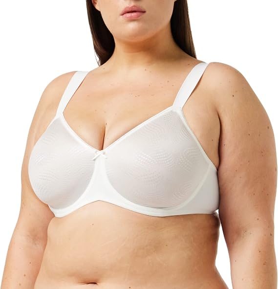 Triumph Essential Minimizer Bra for Women - Full-Coverage Underwire Bra, Natural Shaping - Vanille, 42DDD