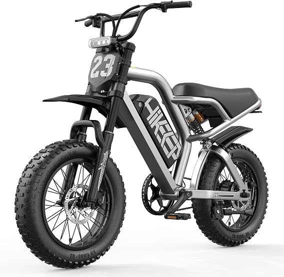 HiKeep Electric Bike for Adults and Teens, 16 Inch Fat Tire Ebike