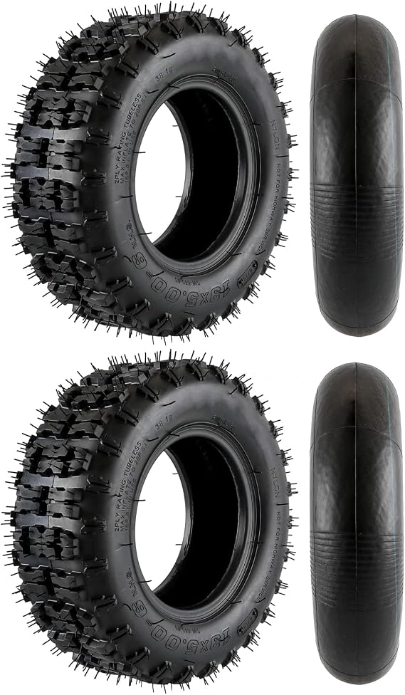 Pair 13x5.00-6 Go Kart ATV Front Tire with Inner Tube for Scooter Quad Bikes 4 Wheelers