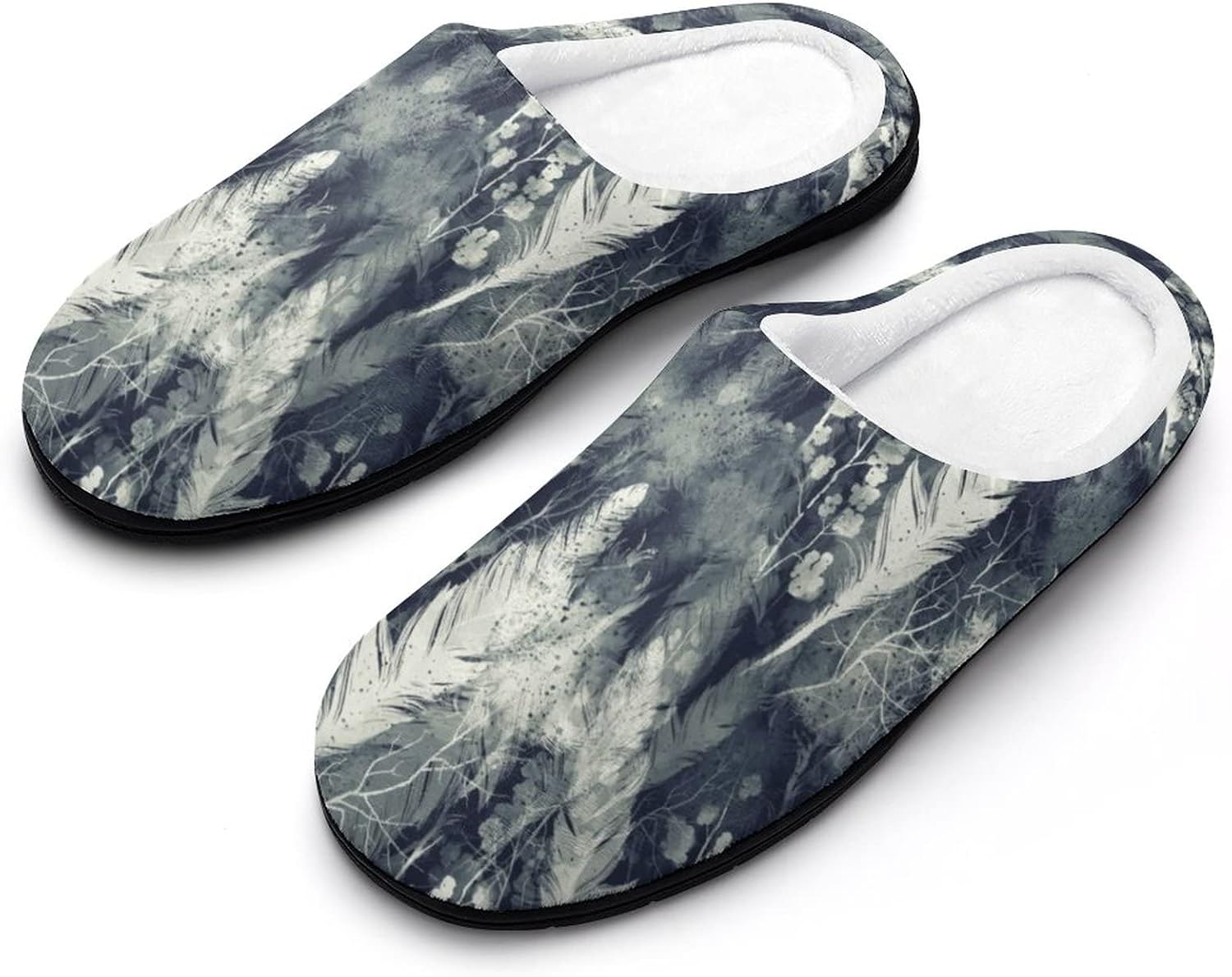 Women's Cotton Slippers Non-slip Wear-resistant Rubber Sole Casual House Shoes for Women Boys Girls Indoor Outdoor Shoes