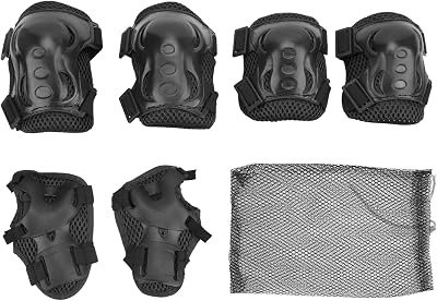 OUKENS KidsYouth Knee Pads Elbow Pads Wrist Guards Set for 5-16 Years, Child Protective Gear Set for Roller Skates, Cycling, BMX Bike, Skateboard, Scooter Riding Sports