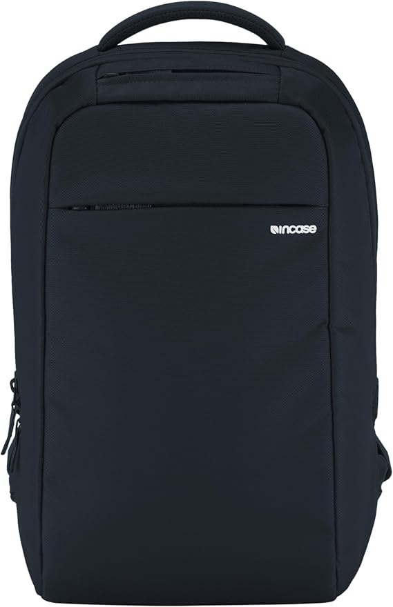 Incase ICON Lite Backpack - 16L Travel and Tech Backpack with Faux Fur Laptop Compartment, Quick Access Pockets (Navy)