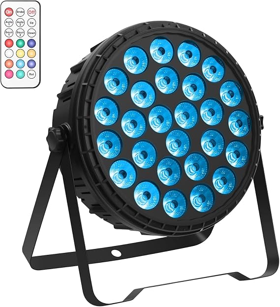 LED Stage Light RGBW 160W Led Par Lights Remote & DMX Controlled Sound Activated Auto Play 8/4 Channel Uplights for Events DJ Wedding Halloween Birthday Party Live Show