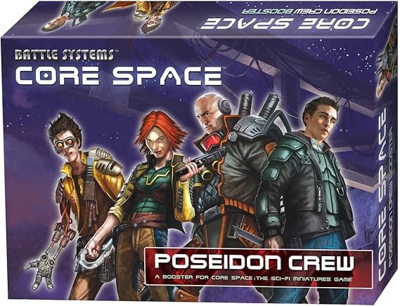 Battle Systems BSGCSE006 Core Space - Poseidon Crew - Sci Fi Miniature Game - Multi Level Tabletop War Game Board - Wargaming 40K Universe