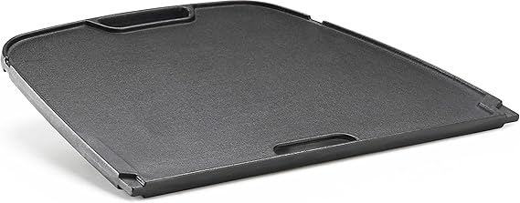 Napoleon Cast Iron Reversible Griddle - Fits All TravelQ 285 Series Portable Grills, Non-Stick, Carry Handle