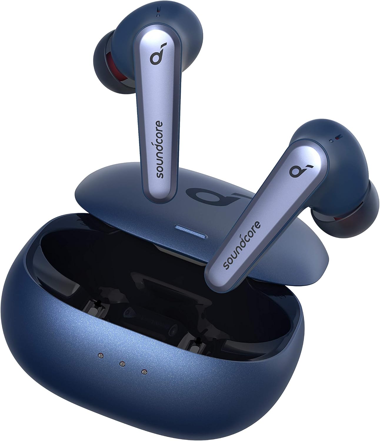 Anker Soundcore Liberty Air 2 Pro Wireless Earphones, Bluetooth Compatible, Fully Wireless Earphones, Bluetooth 5.0 Compatible, Ultra Noise Cancelling, External Noise Capture, Wireless Charging Compatible, IPX4 Waterproof Standard, Up to 26 Hours of Music Playback, Dedicated Apps, HearID Function, Call Noise Reduction, PSE Compliant Navy
