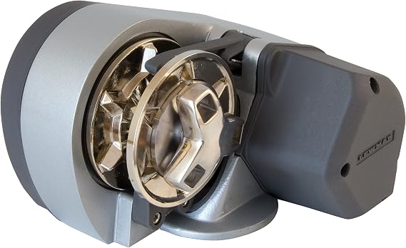 Lewmar Pro Sport 550 12V Windlass for 1/4" G4 Chain, Manual Freefall, Maximum pull 550 lbs., Port Side Mounted Gypsy, for Boats 20'-30' - 2020201167