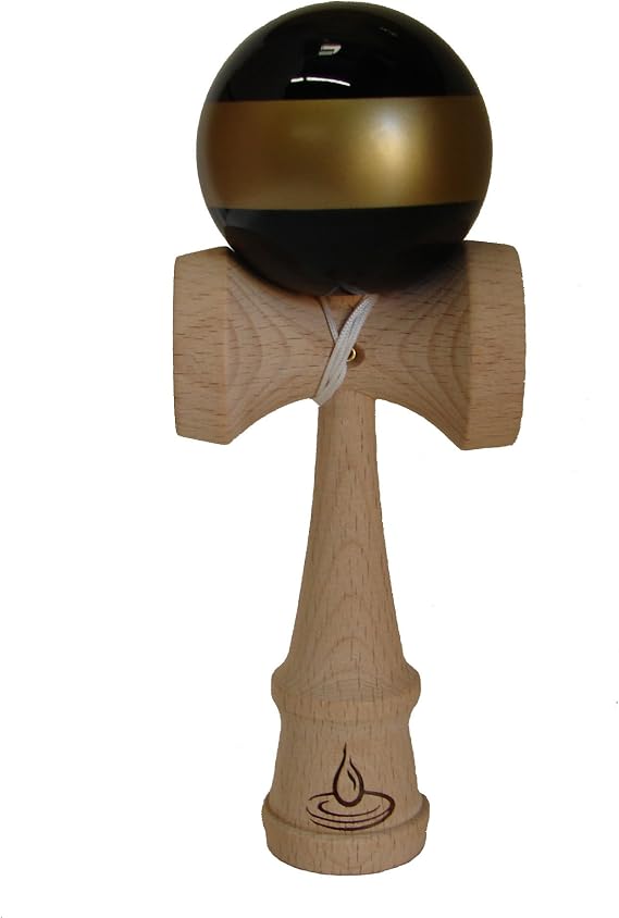 Black/Gold Stripe Kendama