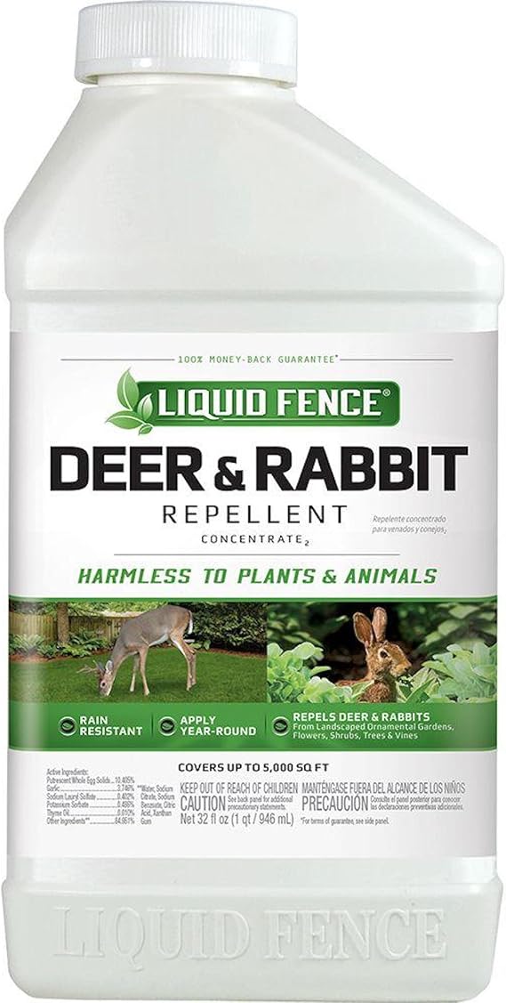 Liquid Fence 110 1 Quart Concentrate Deer Rabbit Repellent
