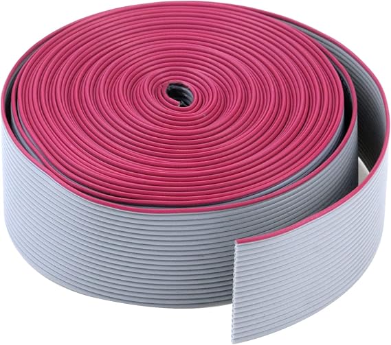 Antrader IDC 1.27mm Grey Flat Ribbon Cable for 2.54mm Connectors, 20P-16Ft