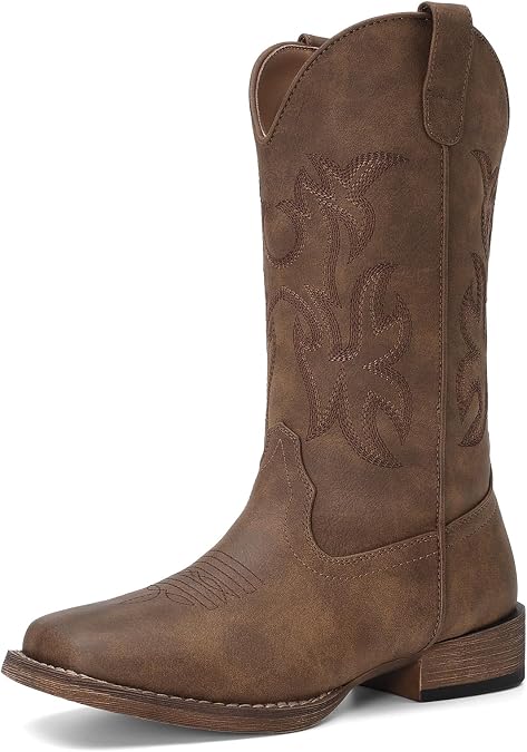 DREAM PAIRS Cowboy Cowgirl Boots for Women