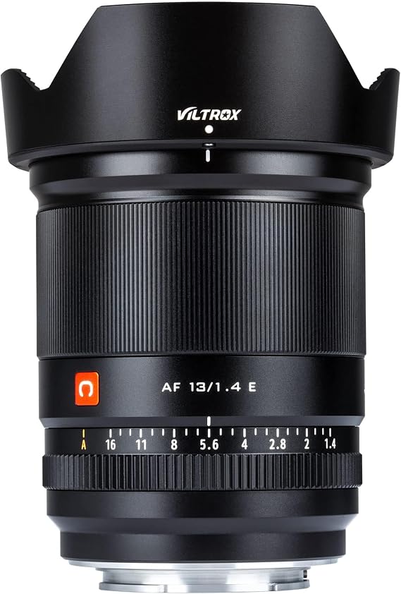 VILTROX 13 mm F1.4 f/1.4 otomatik odaklama objektifi, ultra geniş açılı APS-C büyük diyafram göz odaklama Prime objektif, Sony E-Mount kamera A6500 A6400 A6300 A6000 A7R A7R A7RII. A7RII. A7 A7 için 9 A9II
