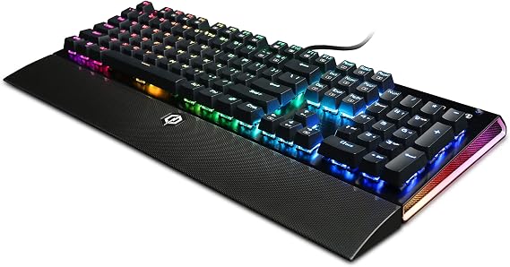 CyberpowerPC Skorpion K2 CPSK305 RGB Mechanical Gaming Keyboard with Kontact TM Brown (Tactlile) Mechanical Switches,Black