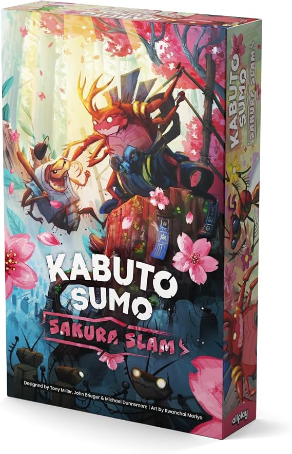 Kabuto Sumo: Sakura Slam Board Game, Coin-Pushing Sequel, 2-4 Players