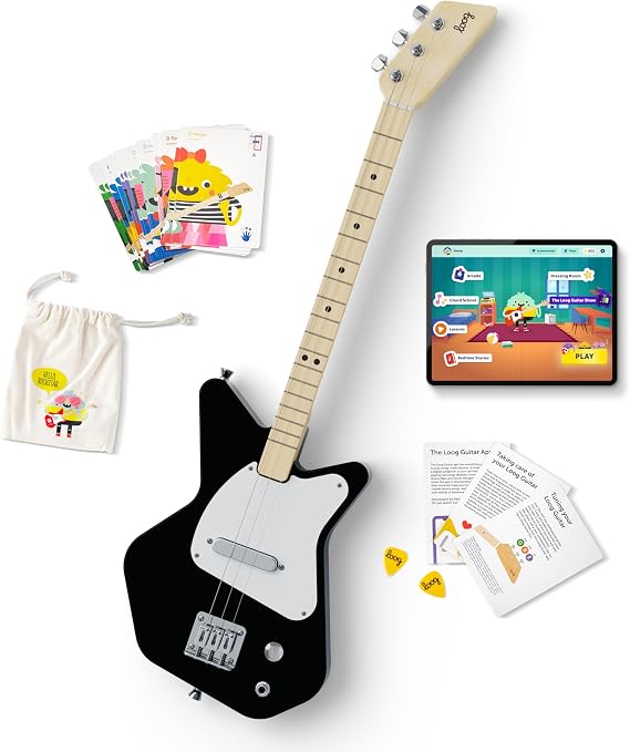 Loog Pro Electric kids Guitar Ages 6+ Learning App and Lessons Included