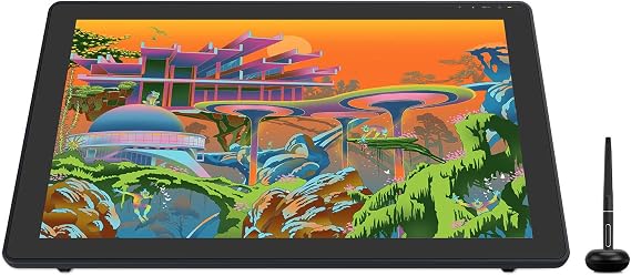 HUION Kamvas 22 Plus QLED Drawing Tablet with Screen, FHD,140% sRGB, 21.5"