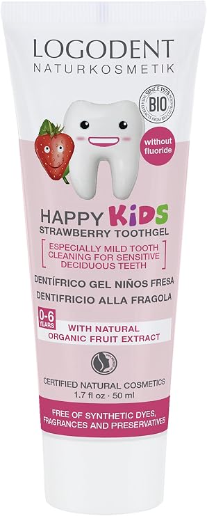 Logona Logodent Happy Kids Strawberry Tooth Gel, 50 ml