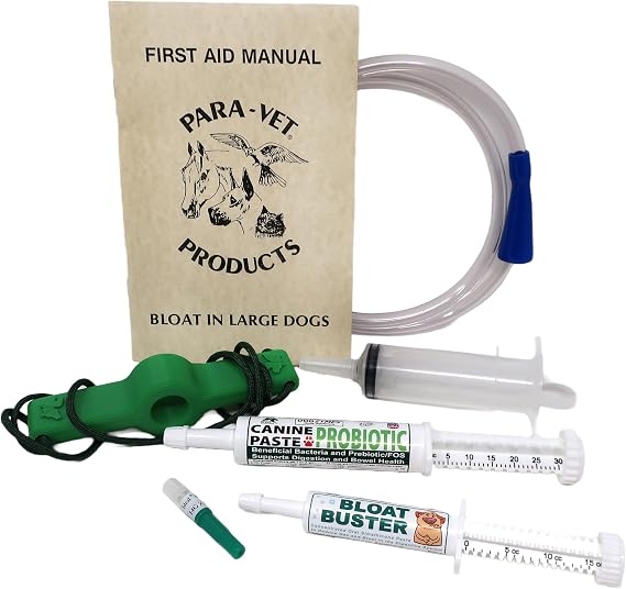 Dogzymes Deluxe Bloat Kit - Emergency kit for Dogs with Bloat (Medium)