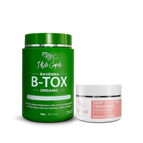 I Belli Capelli Ravenna Kit Hair B-tox Organico + Cassava Mask 300g