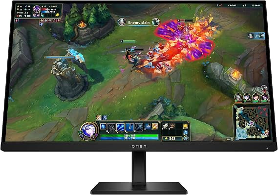 HP OMEN 27 inch QHD 180Hz Gaming Monitor, Quad HD Display (2560 x 1440), IPS Panel Technology, HDR 400, 1ms GtG (with Overdrive), AMD FreeSync, Black, 27q G2 (2025)