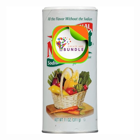 Original NoSalt 11 OZ - Premium Sodium-Free Salt Substitute, Perfect for Low Sodium Diets, Delivers Real Salt Taste, Ideal for Heart Health (Pack of 1) + Create Sticker