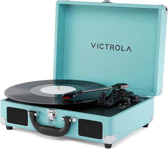 Victrola Journey II - Bluetooth Suitcase Record Player - Turquoise