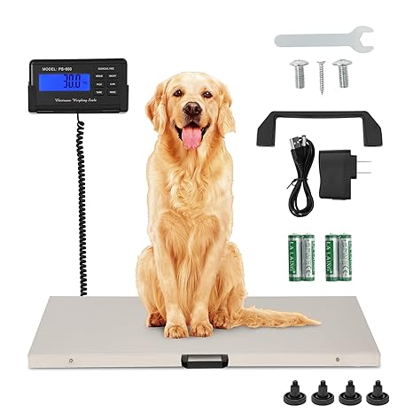 1100lb x 0.2lb Dog Weight Scale for Large Breed Precision Dog Scale