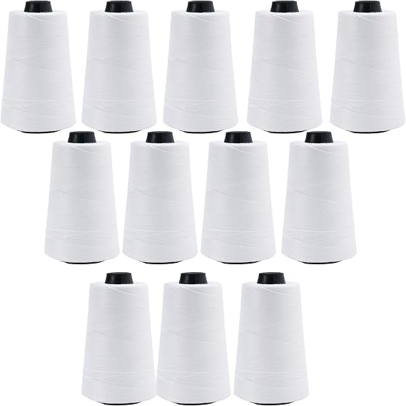 2200 ft Roll Thread Cones for Heavy Duty Bag Sewing Closer - Portable Electric Bag Sewing Machines Compatible High Strength Single-Ply Thread Set - Nylon, Bracelet Making, Burlap, Bag Closing