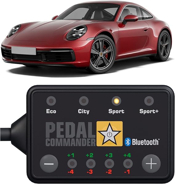 PEDAL COMMANDER for Porsche 911 2005-2019 Throttle Response Controller - 36 Driving Settings, Anti-Theft, App Control, Throttle Controller Performance Parts, 911 Accessories