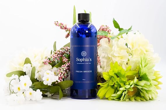 Sophia's Fresh Breeze Fragrance Lamp Oil Refills, Effusion Lamp Fragrance Oil for Redolere Lamps, Scented Lamp Oil for Fragrance Lamps, 16 Fluid Ounces of Catalytic Scented Oil Made in USA