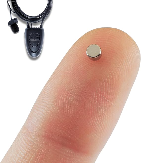 PingaOculto Bluetooth Spy Earpiece for Exams Wired Microphone (Nano V5) | Multifunction button, Calls and recordings, iPhone and Android, SOS function, Invisible, Wireless earpiece, Hidden earpiece