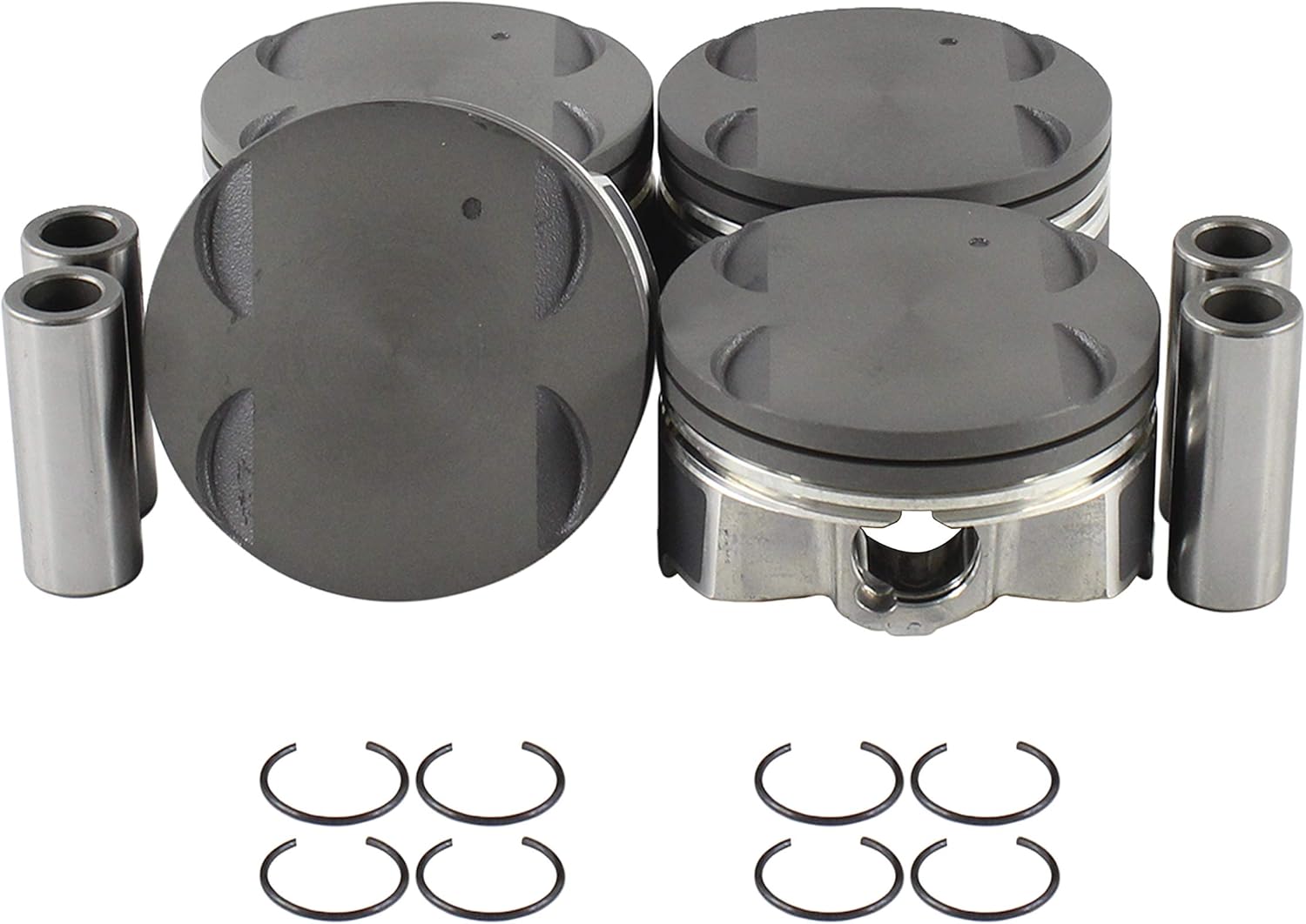 DNJ P340 Piston Set Standard for 2009-2011 Chevrolet Pontiac Aveo Aveo5 G3 1.6L L4 16V DOHC 1598cc