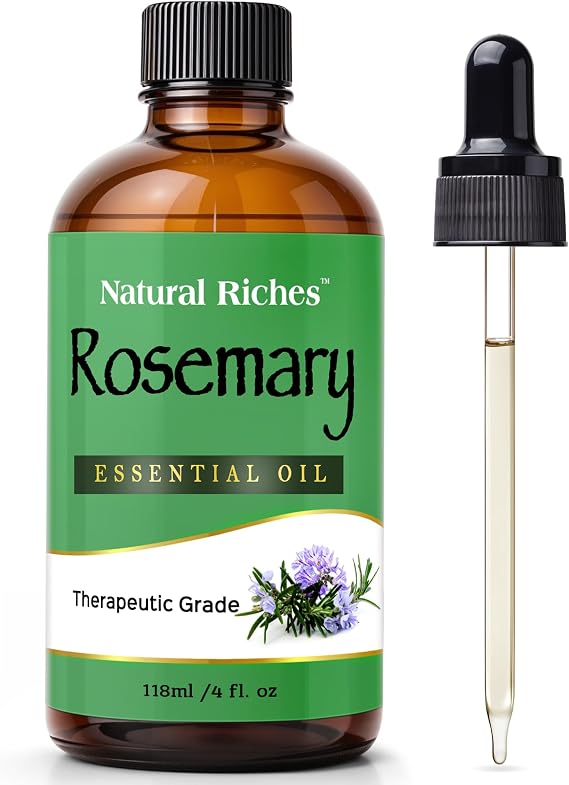 Rosemary Essential Oil for Hair Growth Skin, Face, Aromatherapy 4 Fl Oz