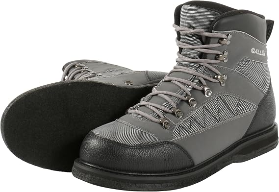 Allen Company Granite River Wading Boots, Felt Sole, Gray