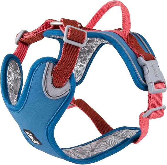 Hurtta Weekend Warrior Warming ECO Dog Harness, Bilberry Mix, 32-39 in