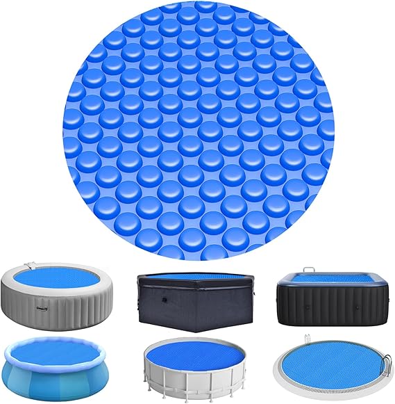 Evoio Bubble Solar Pool Cover 6 ft Round for Above Ground Inground Pools