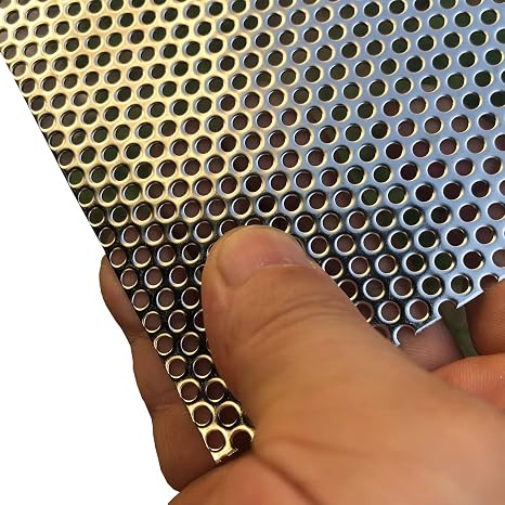 Perforated Metal Sheets-Expanded & Perforated Sheets-Perforated Stainless Steel Sheet-20GA 0.12" Hole (About 3mm) 15.7" X7.8"-Metal Mesh Sheet for Ventilation and Fume Filtration