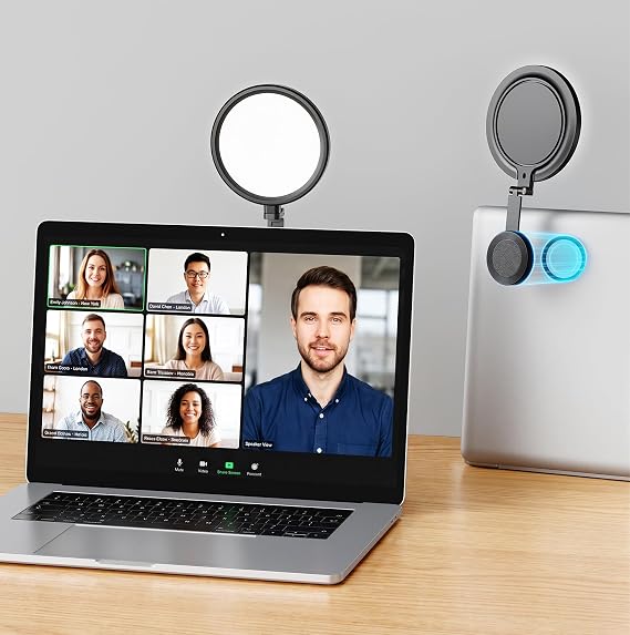 Upgraded 5" Magnetic Video Conference Lighting for Laptop, Computer