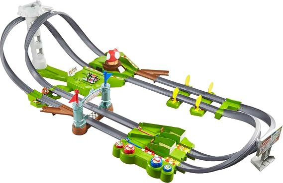 Hot Wheels Mario Kart Circuit Track & 2 Karts