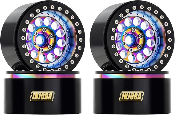 INJORA 224g Brass & Aluminum -10mm Offset Wheel for 1/10 RC Crawler (W2257)