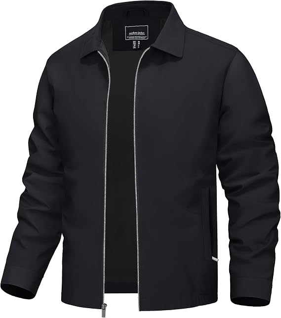 TACVASEN Men's Lightweight Jacket Fall Water-repellent Windbreaker Jackets