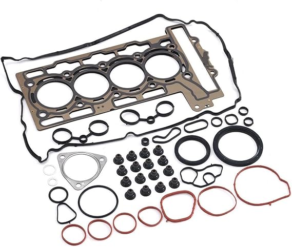 1Set 11127572854 Engine Overhaul Gaskets Seals Kit For Hatch/Clubman/Cabrio | For Coupe/Roadster, 1.6T N14B16, Replace 11127560276 11127586908 11127570859