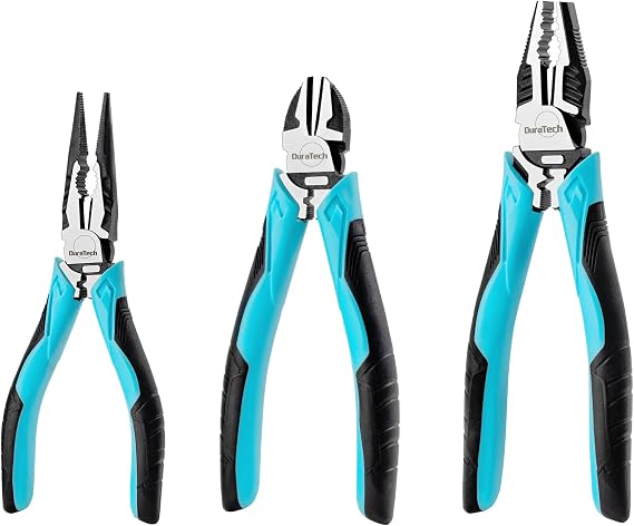 DURATECH 3-Piece High-Leverage Pliers Set, Multi Pliers Tool Set