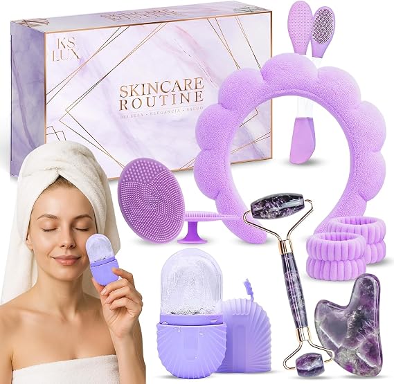 Skin care sets & kits, skin care gift set, korean skincare set, gift for friend woman, 17 year old girl gift ideas, skin care tools, skin care for teens, travel skincare set, beauty skincare KS LUX