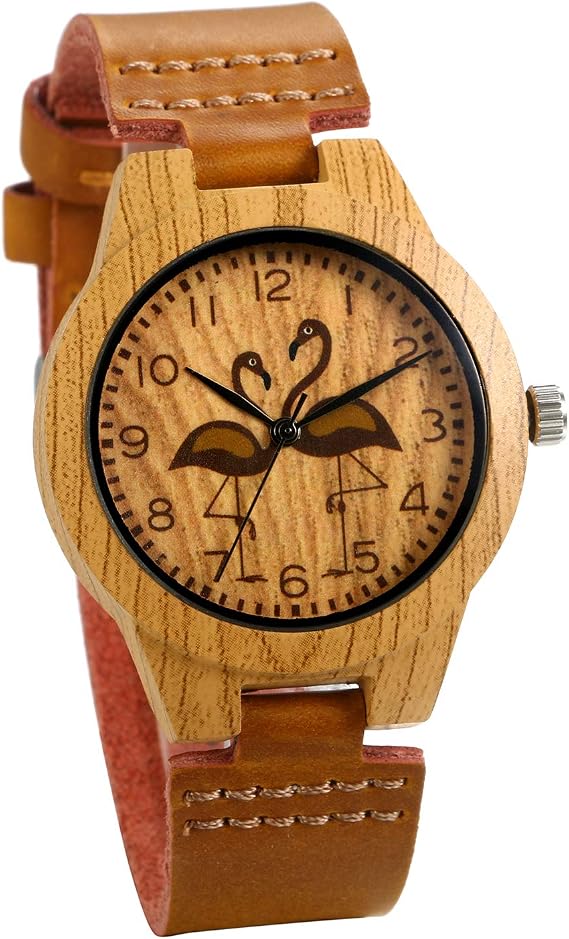 JewelryWe Wristwatch, Simple, Popular, Waterproof, Analog, Stylish, Leather Strap, Antique, Business, Casual, Women's Fashion Watch, Accessory, Brown, School, Work, Everyday Use