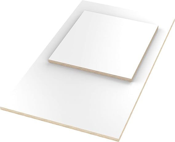 AUPROTEC Table Top 18 mm Square Multiplex Board Melamine-Coated white