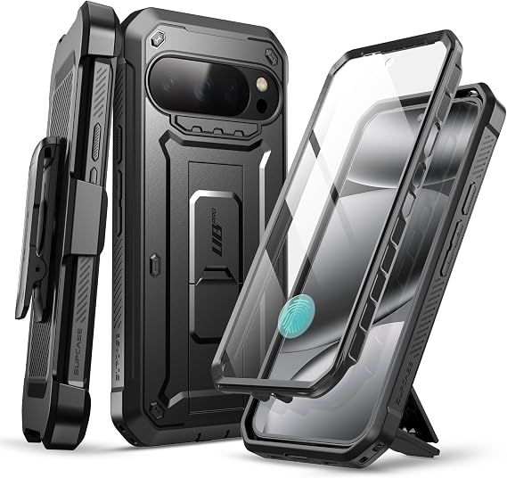 SUPCASE for Google Pixel 10 Pro XL Case (2025) with Screen Protector, Black