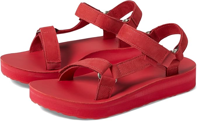 Teva Women's Midform Universal Leather, Tomato Puree, 5 M US